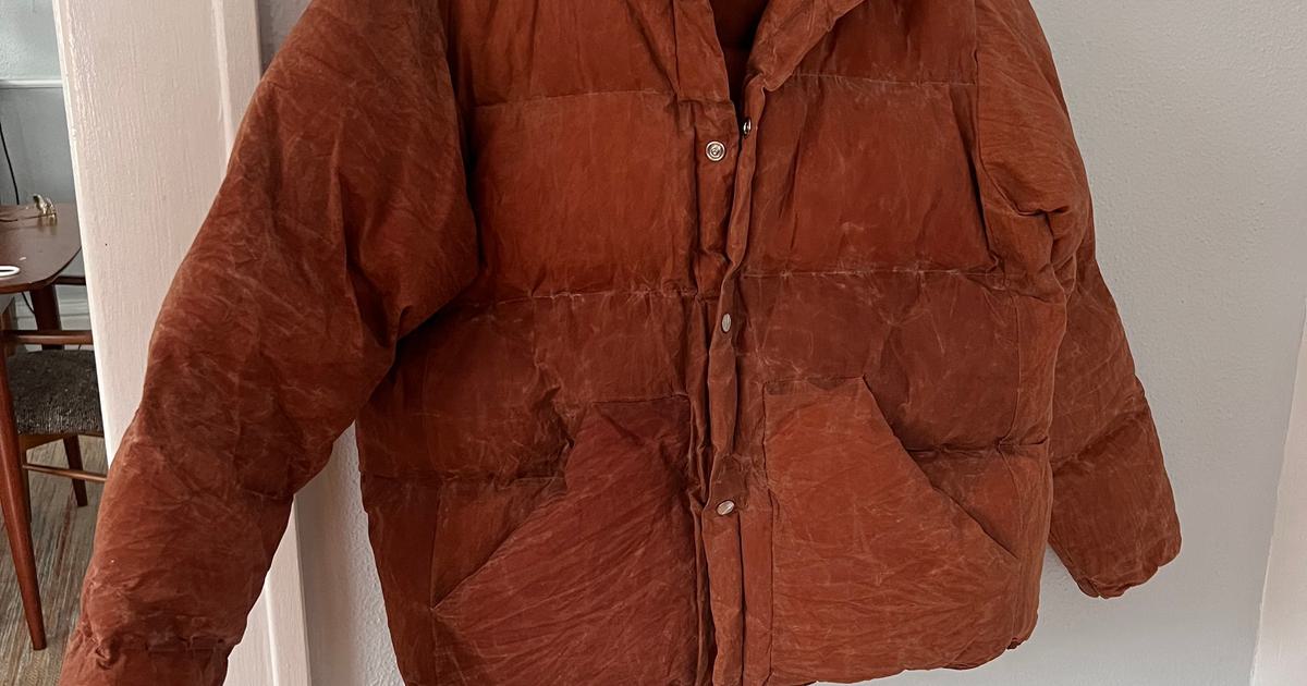 Olderbrother Waxed a puff Coat - kakishibu (Medium Olderbrother Waxed a puff Coat - kakishibu (Medium