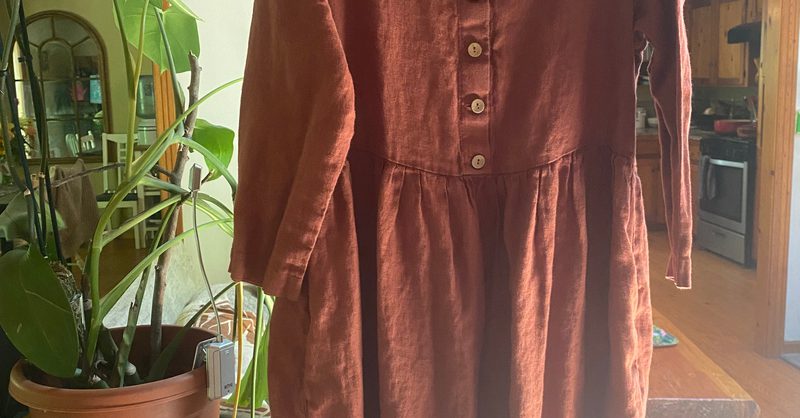 not perfect linen mama dress Sleeveless maxi MAMA linen dress