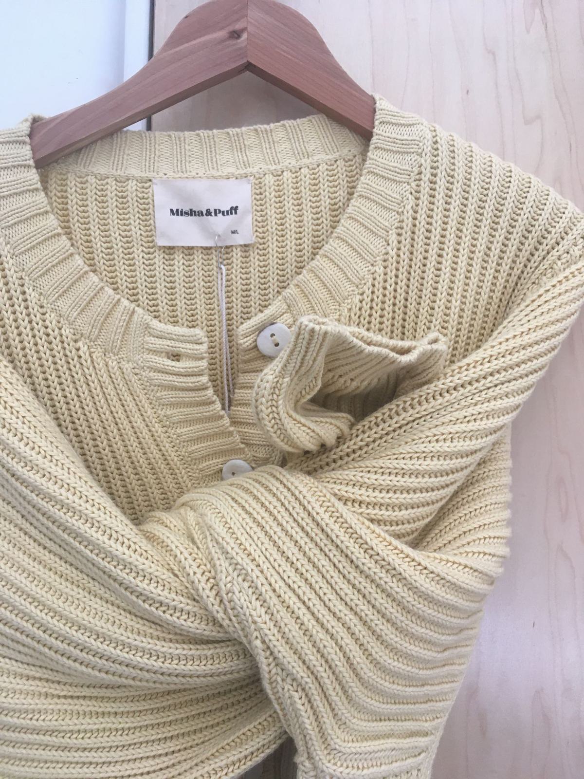 Misha & Puff Adult Fisherman Cardigan (M/L) | Used Misha & Puff Adult Fisherman Cardigan (M/L) | Used