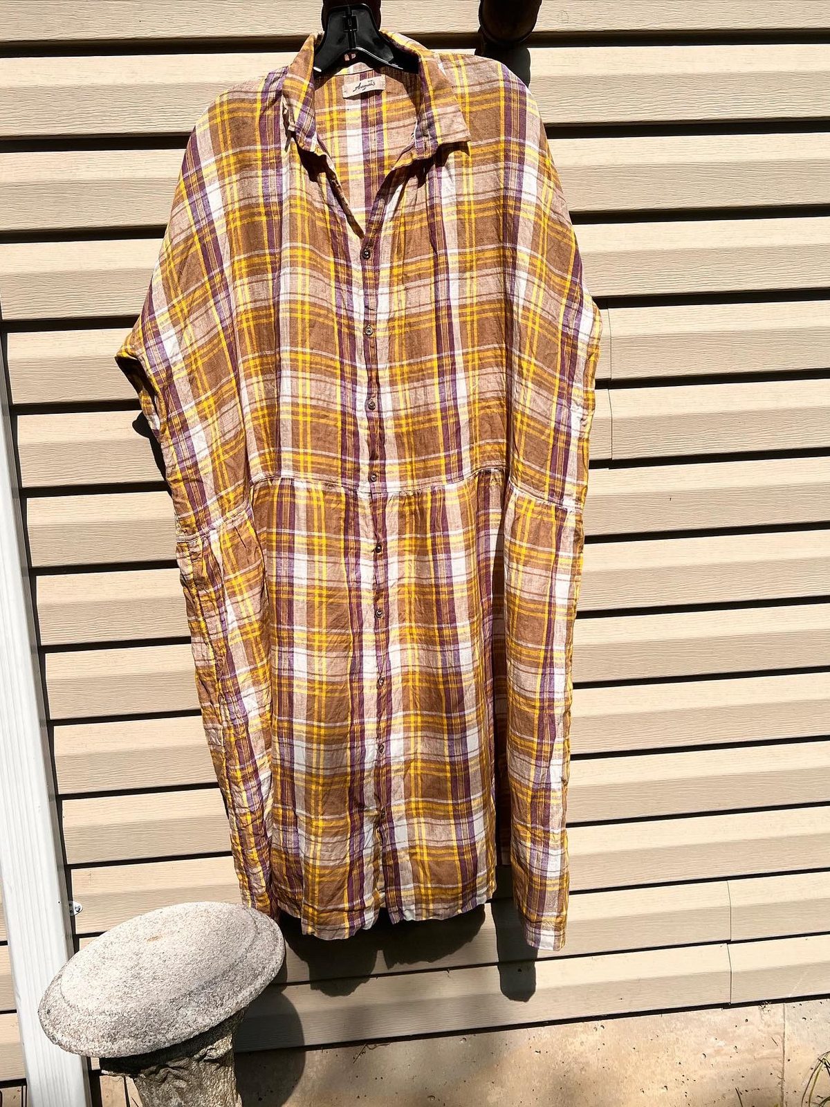 Ichi Antiquites Plaid Dress Namu Shop Ichi Antiquites Wool Washer