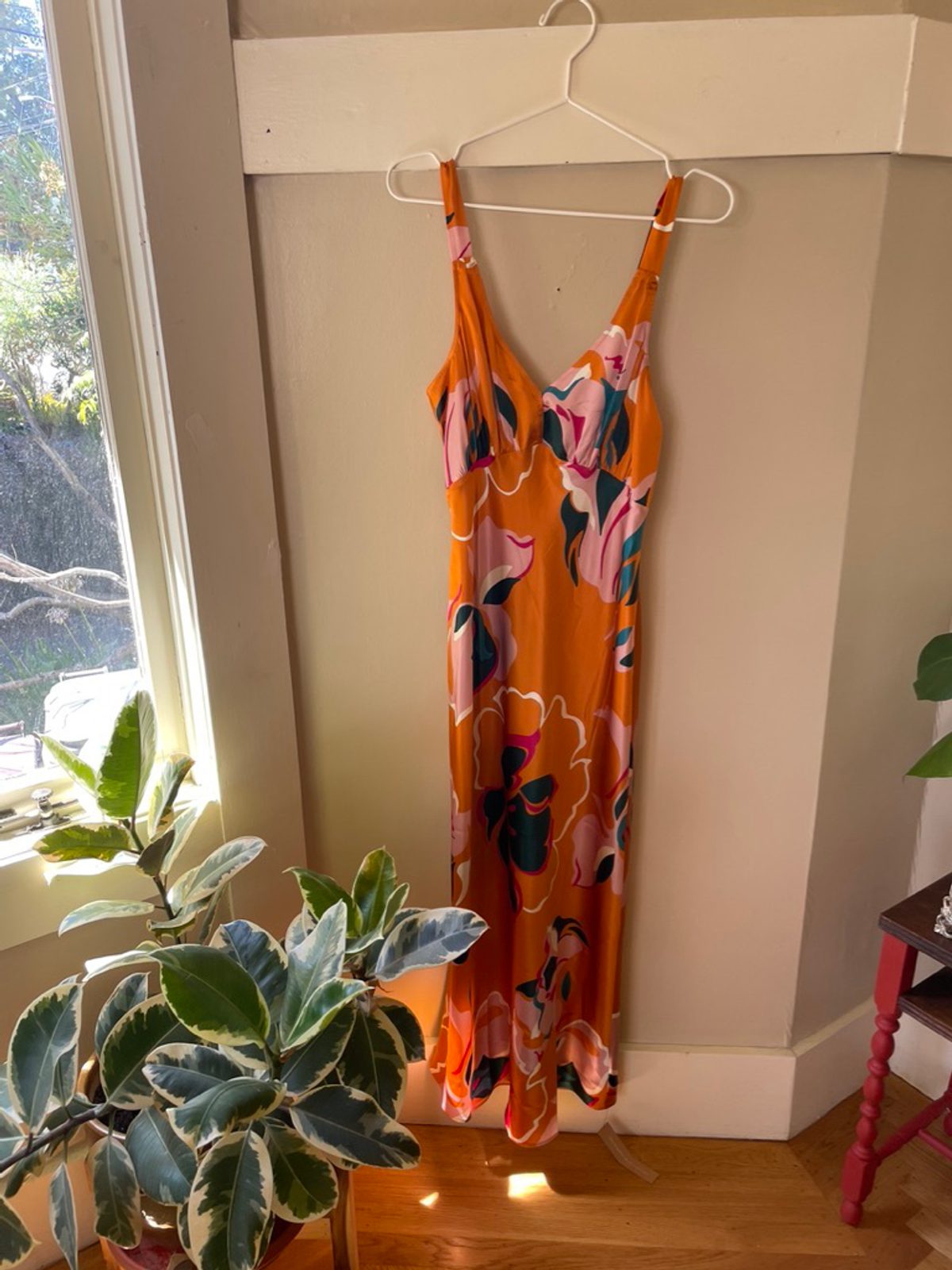 daytona silk dress Reformation Daytona Silk Dress - Floral by Reformation
