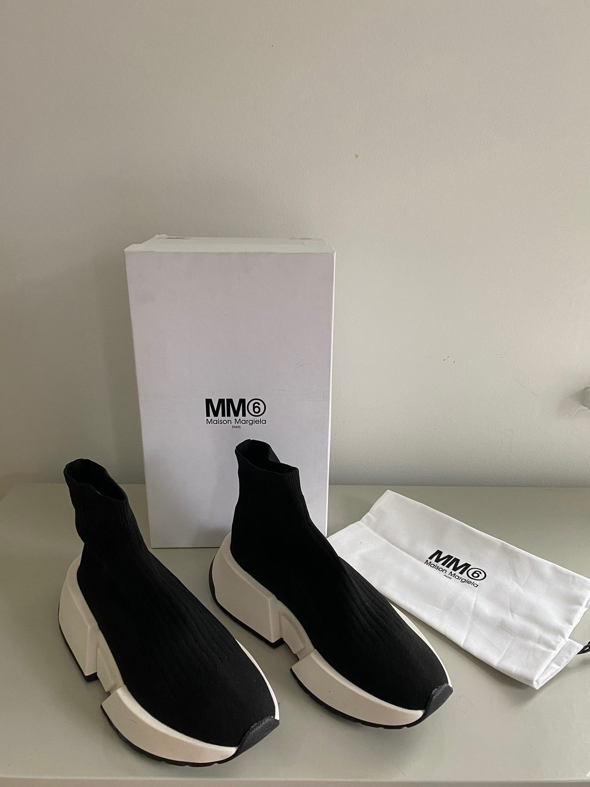 MM6 MAISON MARGIELA Sock Runner Sneakers (39) |… Noihsaf Bazaar
