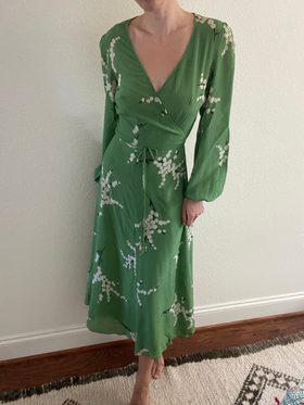 realisation par green wrap dress Rent Ralisation Par Green Dress UK 6