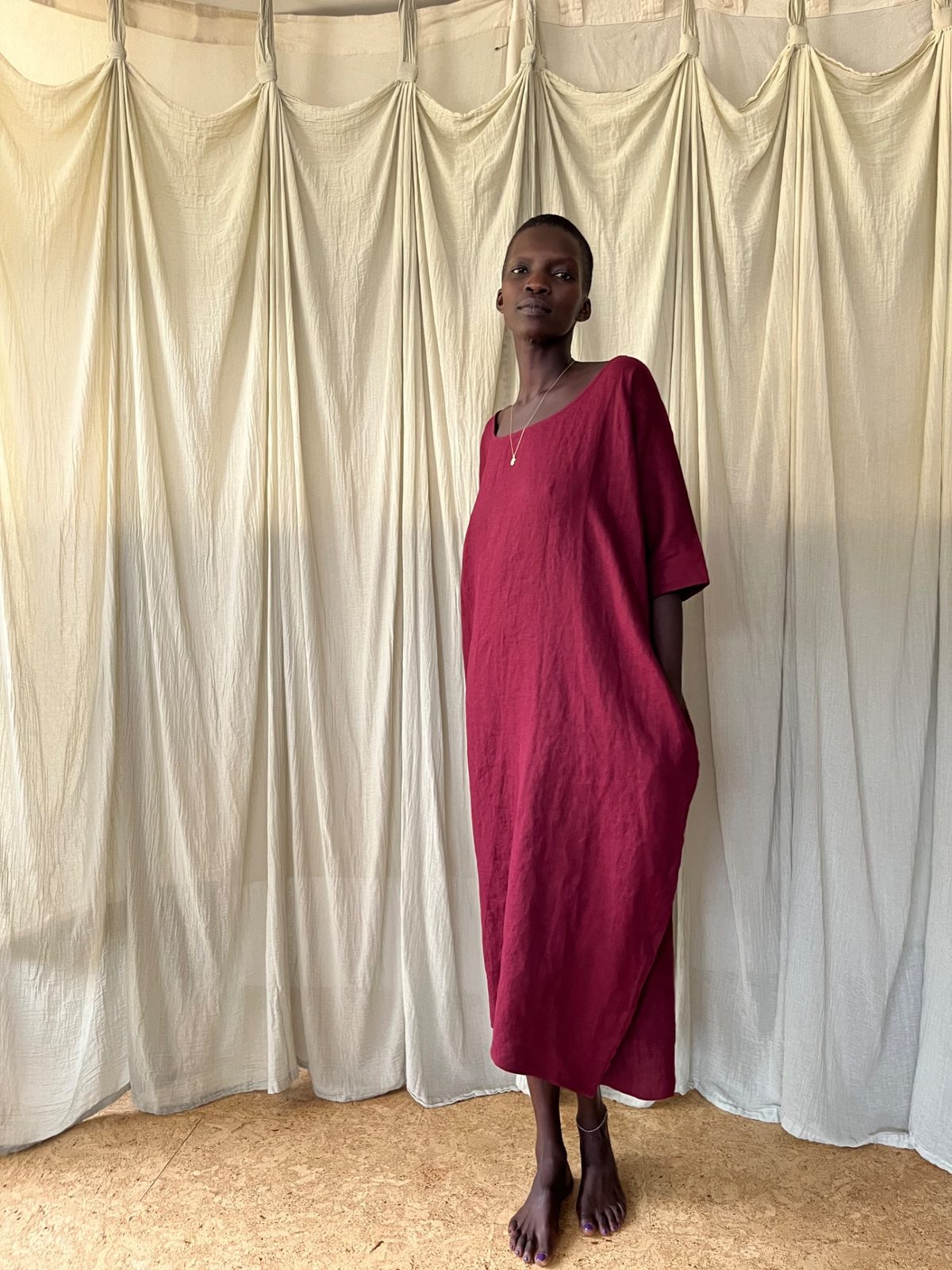 rachel craven linen dress Rachel Craven Agnes Linen Dress - Clay on Garmentory