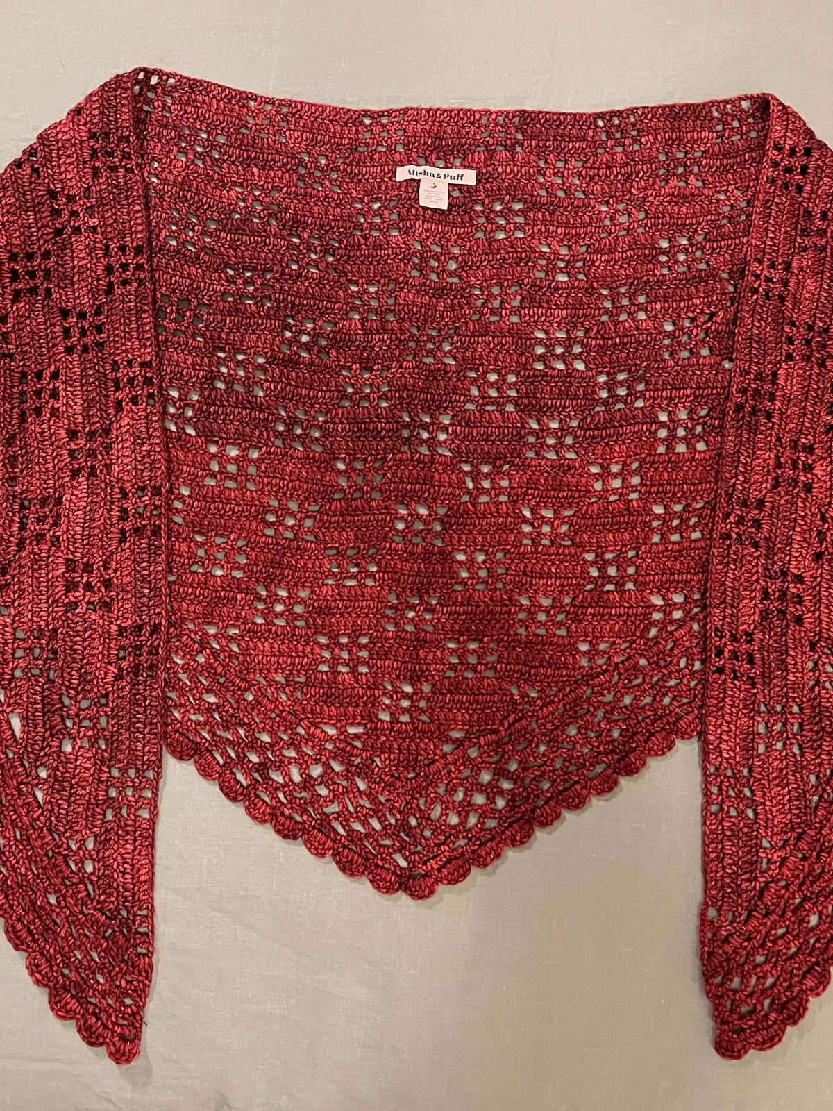 Misha & Puff Lattice crocheted shawl | Used,… | Noihsaf Bazaar Misha & Puff Lattice crocheted shawl | Used,… | Noihsaf Bazaar