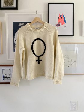 Madewell X GIRLS INC Female symbol Keaton sweater Noihsaf Bazaar