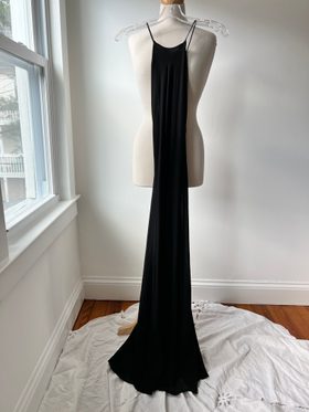 Duchess vintage 90s black slip maxi dress (S) | | Noihsaf Bazaar Duchess vintage 90s black slip maxi dress (S) | | Noihsaf Bazaar