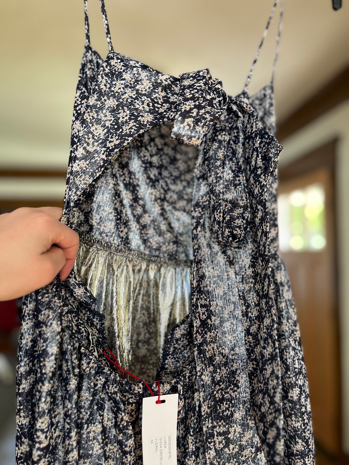 Ciao Lucia Gioia dress in lurex floral (M) | Used, | Noihsaf Bazaar Ciao Lucia Gioia dress in lurex floral (M) | Used, | Noihsaf Bazaar