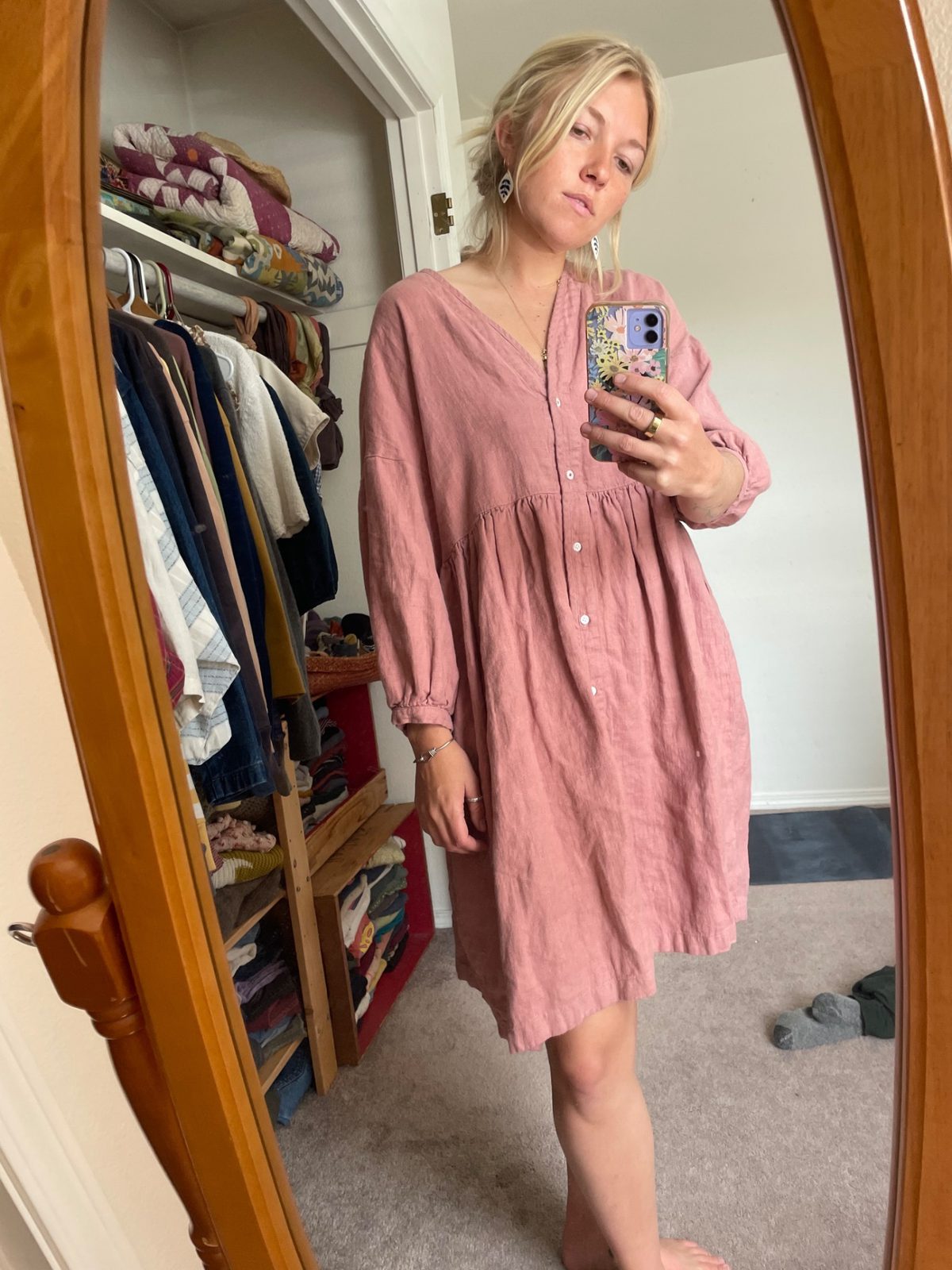 Beaton linen House dress (M) | Used, Secondhand, | Noihsaf Bazaar Beaton linen House dress (M) | Used, Secondhand, | Noihsaf Bazaar