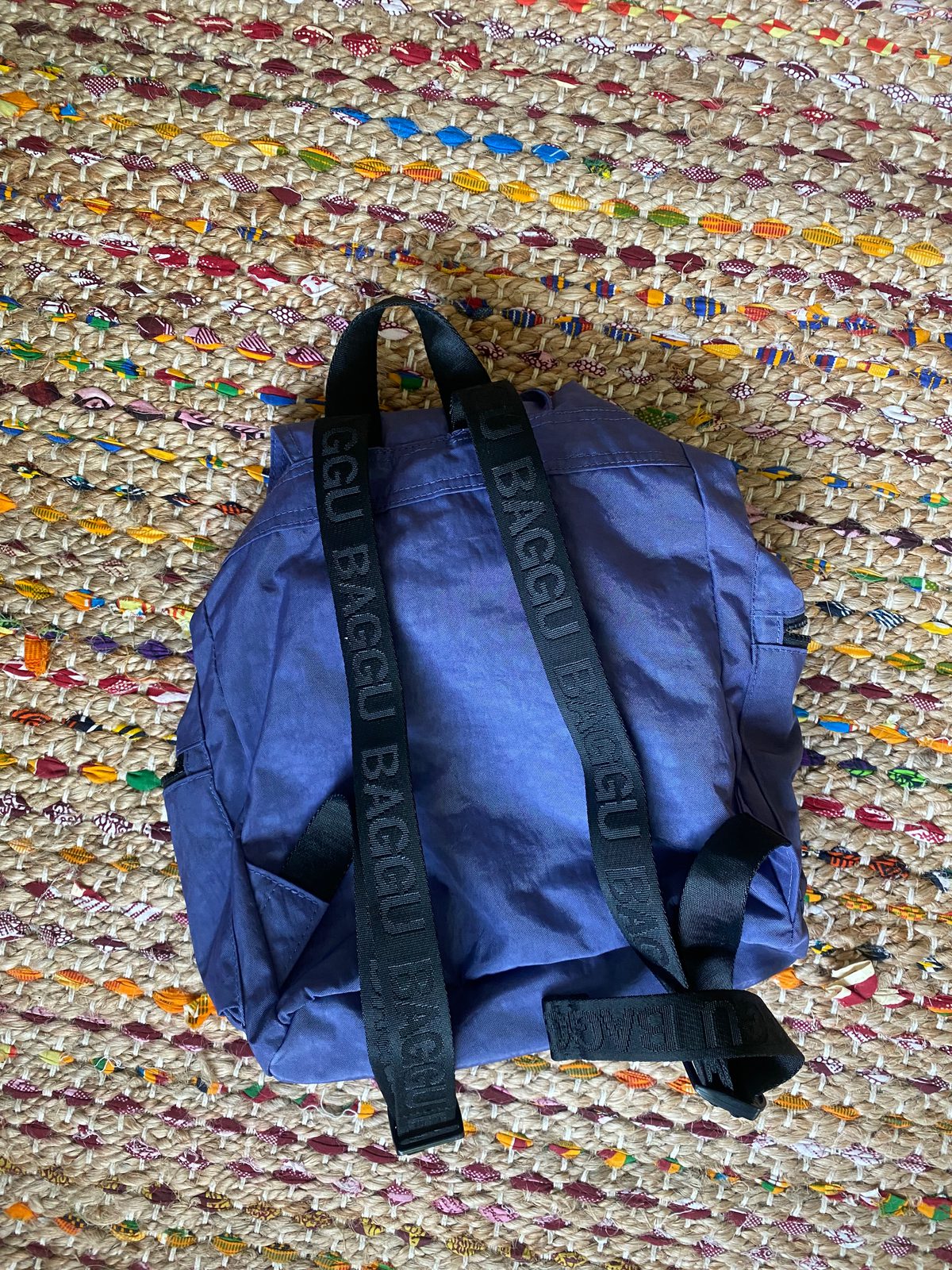 baggu drawstring backpack fit laptop BAGGU Drawstring Backpack - Spanish