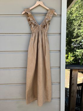 used linen dress Used Linen Dress Long