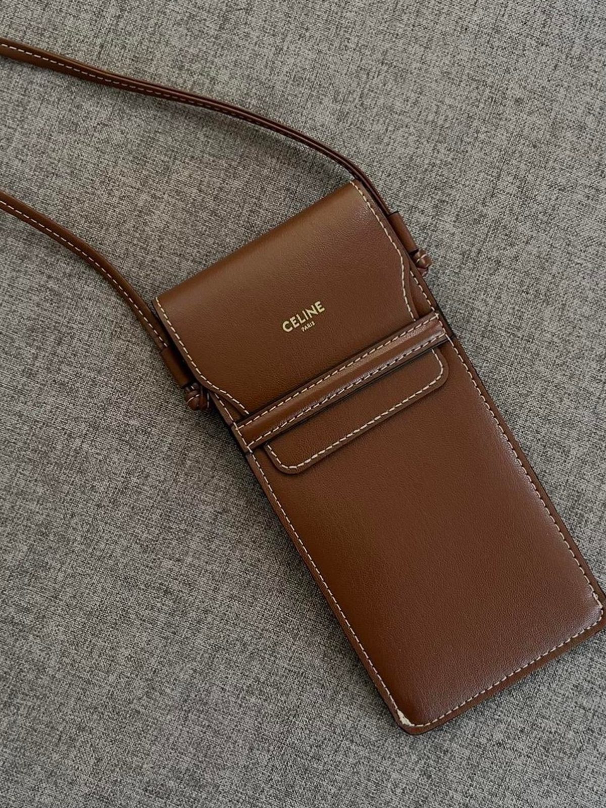 CELINE Vegan Leather sunglass case/phone holder |… | Noihsaf Bazaar CELINE Vegan Leather sunglass case/phone holder |… | Noihsaf Bazaar