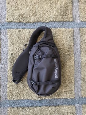 patagonia sling bag used Atom 8L Black The teardrop shape of the Atom bag keeps the pack right behind your shoulders and out of the way while navigating crowded streets or airport terminals Patagonia Atom Sling 8L -