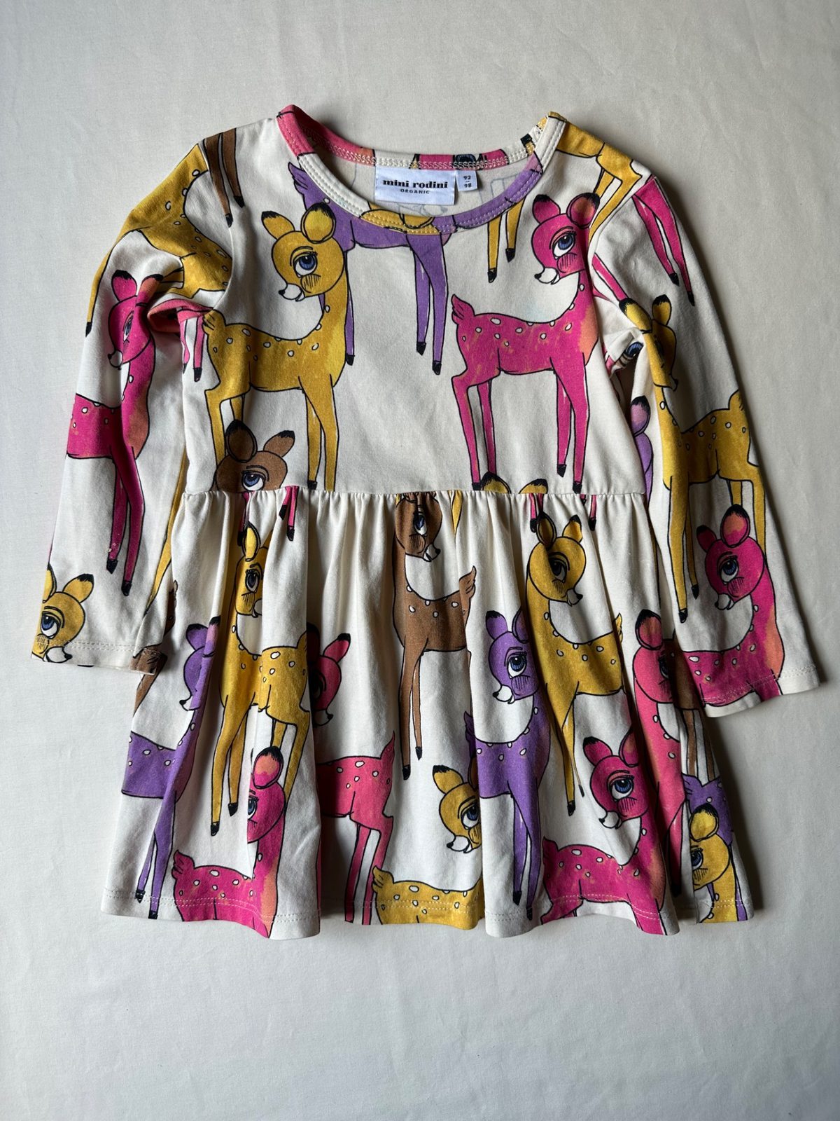 mini rodini deer dress Mini Rodini Whale Dress with Short Wing Sleeves, Pink