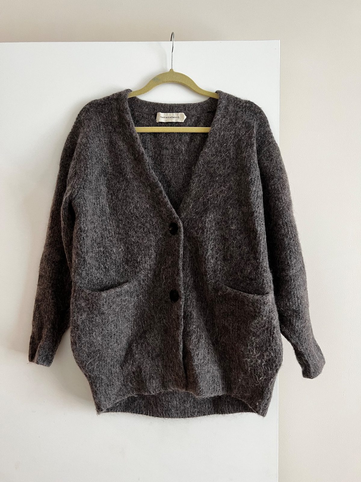 Sayaka Davis Cocoon Cardigan in Wool and Mohair… | Noihsaf Bazaar Sayaka Davis Cocoon Cardigan in Wool and Mohair… | Noihsaf Bazaar