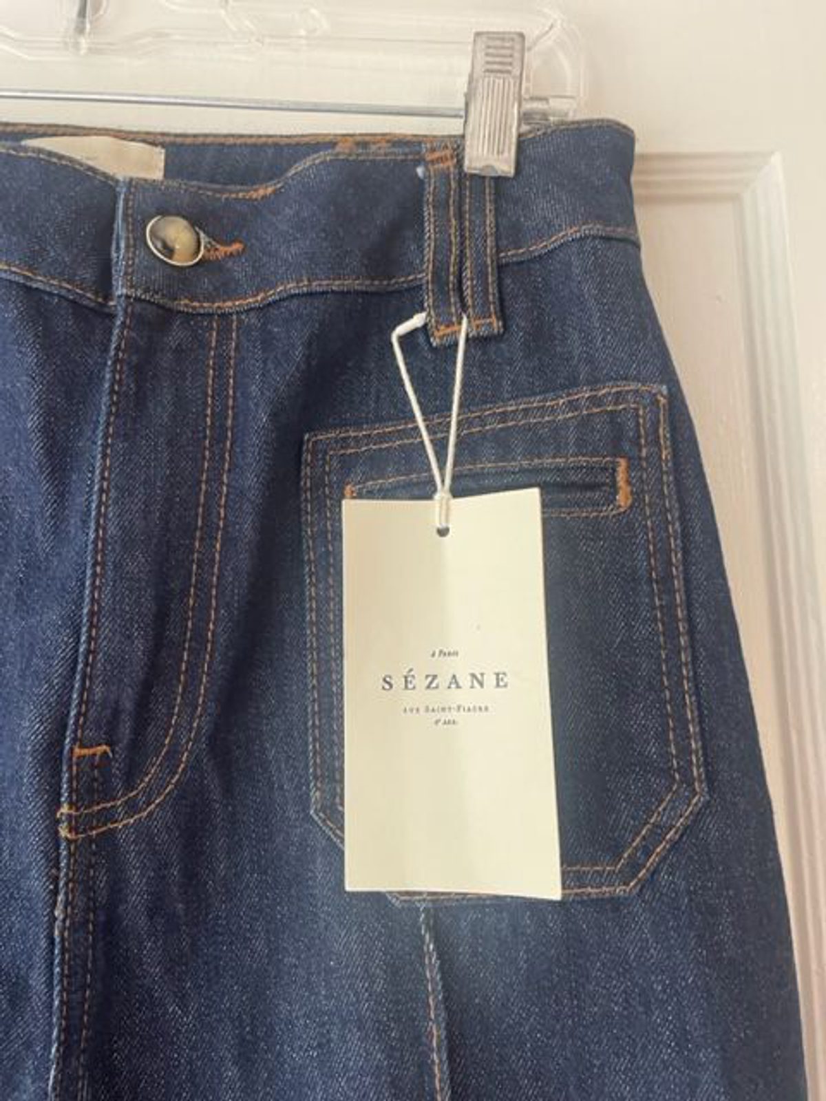 Sézane Augusto Denim Trousers (38) Used,… Noihsaf Bazaar