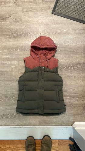 Patagonia Womens Bivy Hooded Down Vest XS Used Noihsaf Bazaar