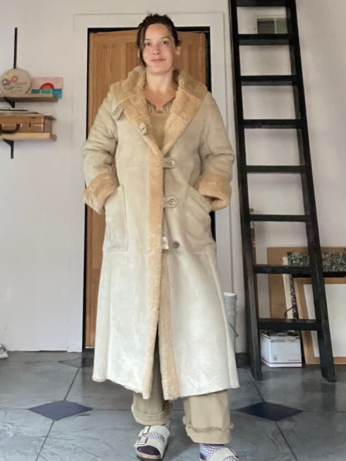 Masens Skinnindustri 1980's Long Hooded Shearling… Noihsaf Bazaar