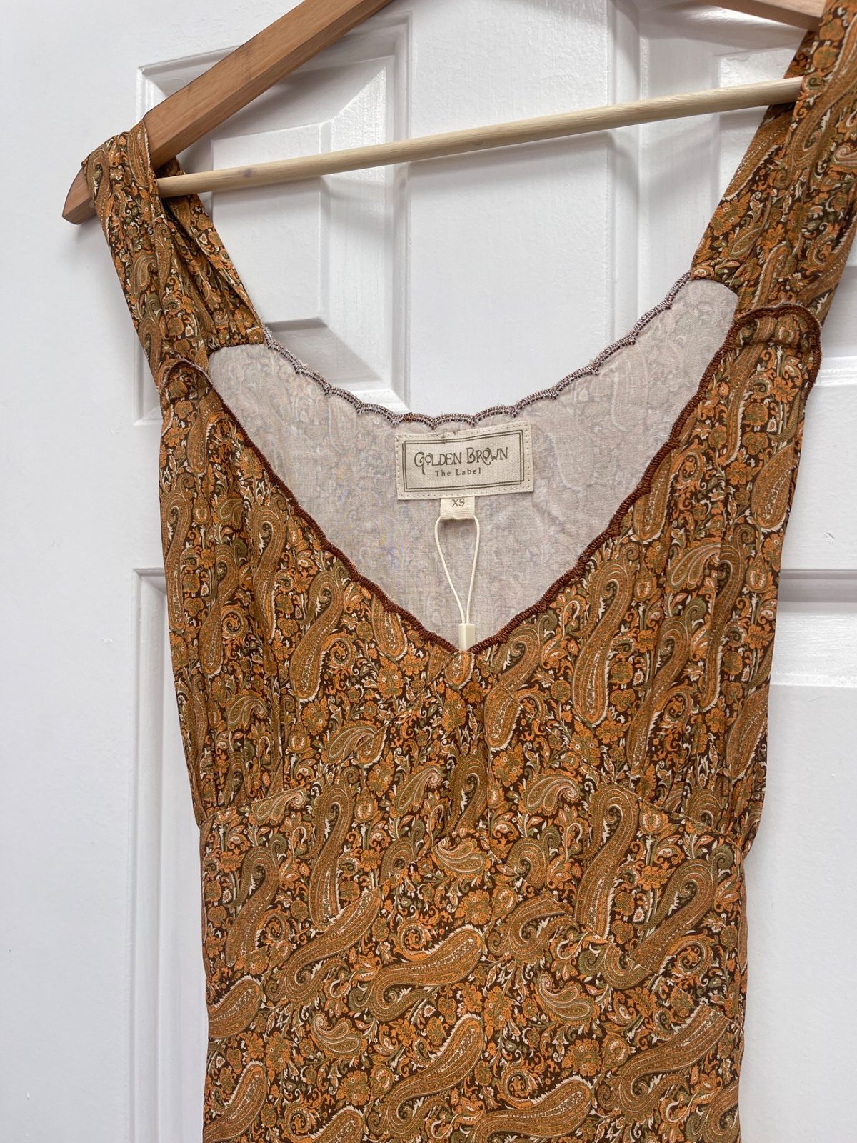 Golden Brown The Label Crimson & Clover Dress (XS) | | Noihsaf Bazaar Golden Brown The Label Crimson & Clover Dress (XS) | | Noihsaf Bazaar