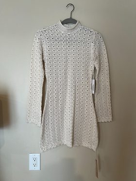 Reformation Nora Open Knit Mini Dress (S) | Used, | Noihsaf Bazaar Reformation Nora Open Knit Mini Dress (S) | Used, | Noihsaf Bazaar