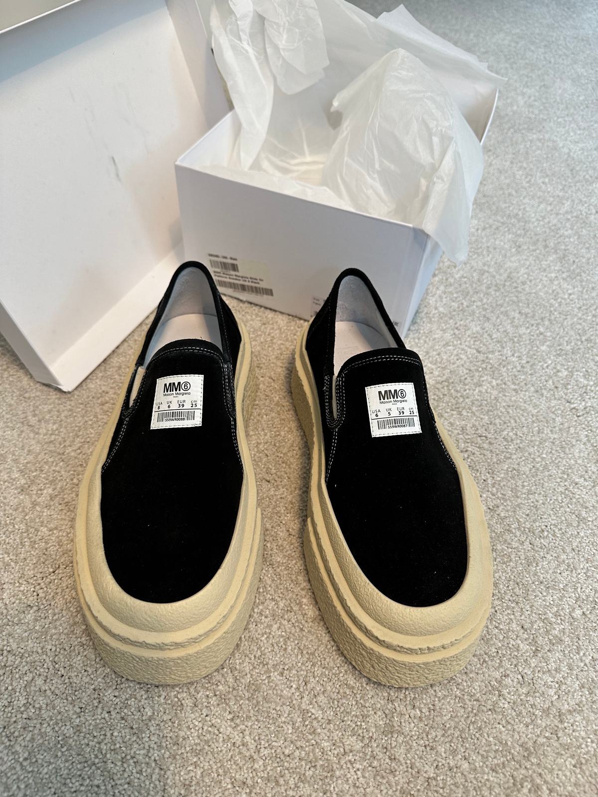 MM6 Maison Margiela ハネルレサ マキシスカト 【関税込】 MM6 MAISON MARGIELA Black Platform Slip BRAND NEW IN