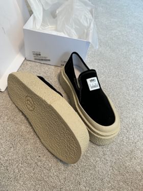 MM6 MAISON MARGIELA Black Platform Slip BRAND NEW IN MM6 MAISON MARGIELA Black Platform Slip BRAND NEW IN