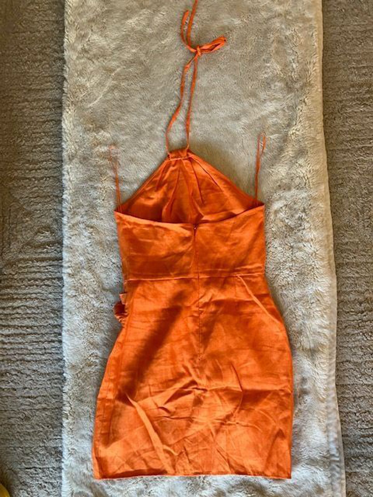 Reformation Dory Linen Dress in Citrus Orange Halter | Noihsaf Bazaar Reformation Dory Linen Dress in Citrus Orange Halter | Noihsaf Bazaar