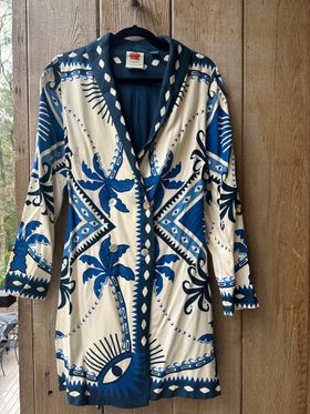 long sleeve blazer dress farm rio Farm Rio Long Sleeve Blazer Dress (M) | Used,