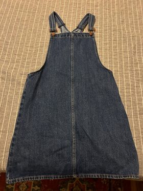 madewell denim jumper dress Denim Strapless Maxi Dress in McCabe Wash