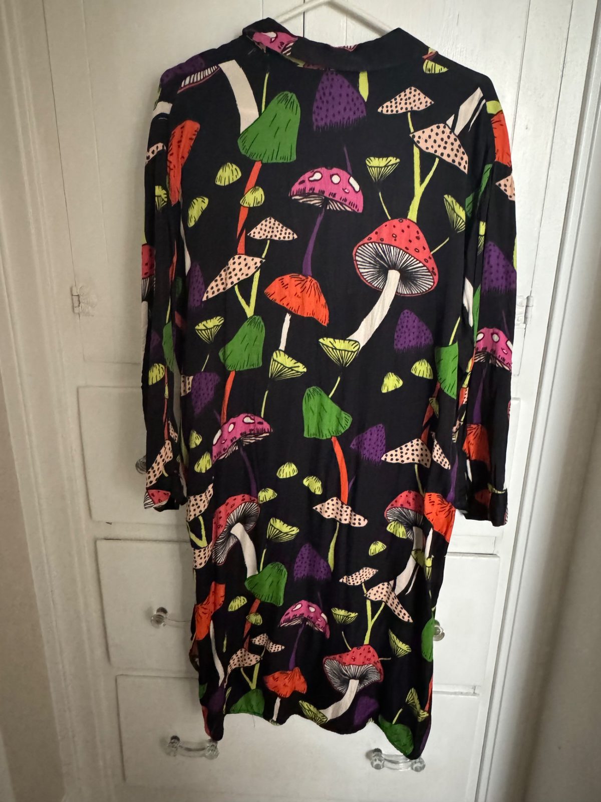 farm rio neon mushroom dress FARM Rio | Dresses | Farm Rio Mycelia Medley Neon Mushrooms Midi Dress Shawl Belt Set