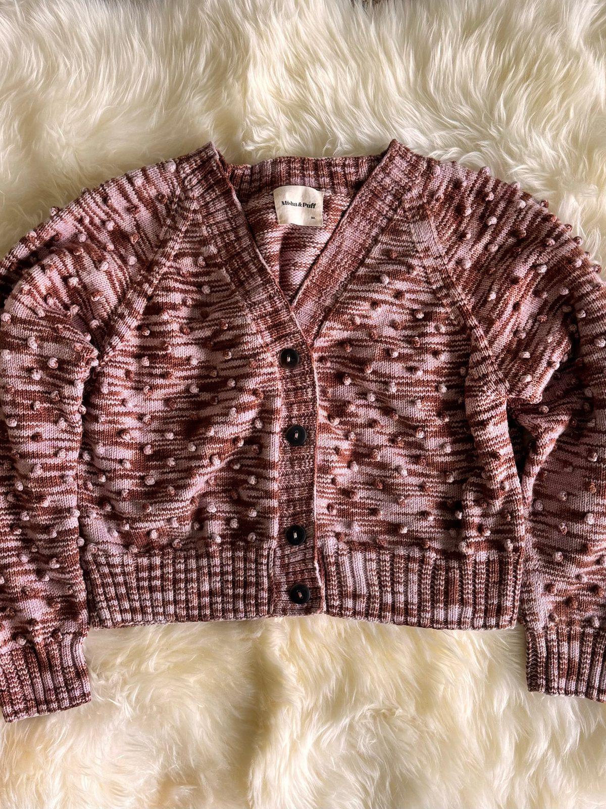 Misha & Puff Space Dye Popcorn Cardigan (M/L) |… | Noihsaf Bazaar Misha & Puff Space Dye Popcorn Cardigan (M/L) |… | Noihsaf Bazaar
