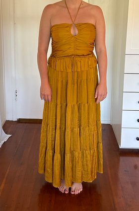 Ulla Johnson Evanthe Dress in Goldenrod (8) | Used, | Noihsaf Bazaar Ulla Johnson Evanthe Dress in Goldenrod (8) | Used, | Noihsaf Bazaar