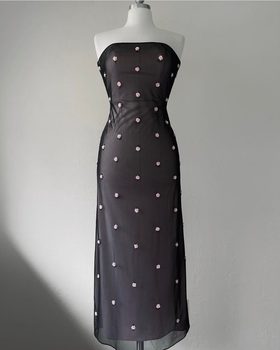 Papell Boutique Sequin pink rose black mesh gown (2) | Noihsaf Bazaar Papell Boutique Sequin pink rose black mesh gown (2) | Noihsaf Bazaar