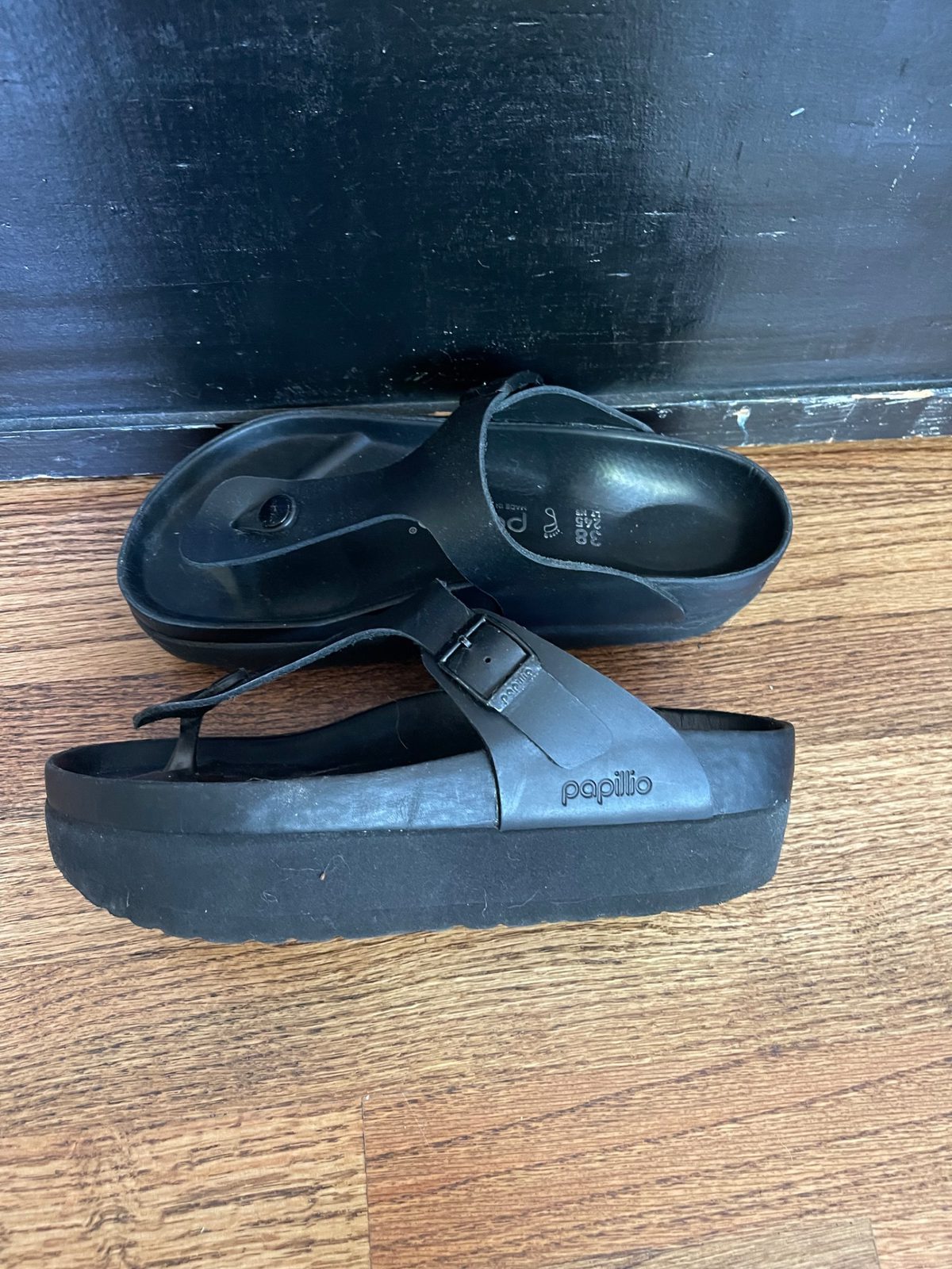 BIRKENSTOCK Gizeh Papillio Platform 38 Used Noihsaf Bazaar