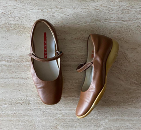 Vintage Prada Sport Sabbia Mary Janes (38.5) | Used Vintage Prada Sport Sabbia Mary Janes (38.5) | Used
