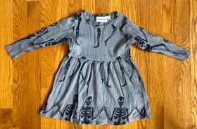 mini rodini skeleton dress Skeleton jumpsuit pink