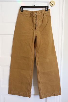 jesse kamm sailor pants tobacco California Slim Pant, Clay 0 47 at hip Inseam JESSE KAMM Sailor Pants (4)