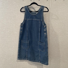 faded glory denim dress Vintage Women's Faded Glory Denim Dress