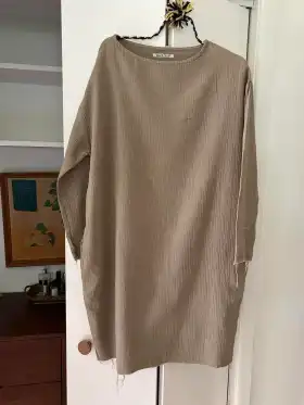 Black Crane Double Gauze L S Dress S M Used Noihsaf Bazaar