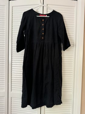 Pyne & Smith No.18 Long Sleeve, Midi Linen Dress (S) | Noihsaf Bazaar Pyne & Smith No.18 Long Sleeve, Midi Linen Dress (S) | Noihsaf Bazaar