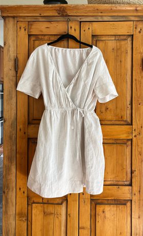 COS Mini Linen-Blend Wrap Dress (M) | Used, | Noihsaf Bazaar COS Mini Linen-Blend Wrap Dress (M) | Used, | Noihsaf Bazaar