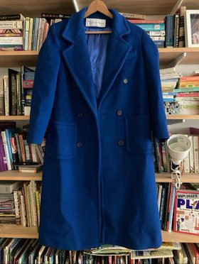 Cobalt blue peacoat sales