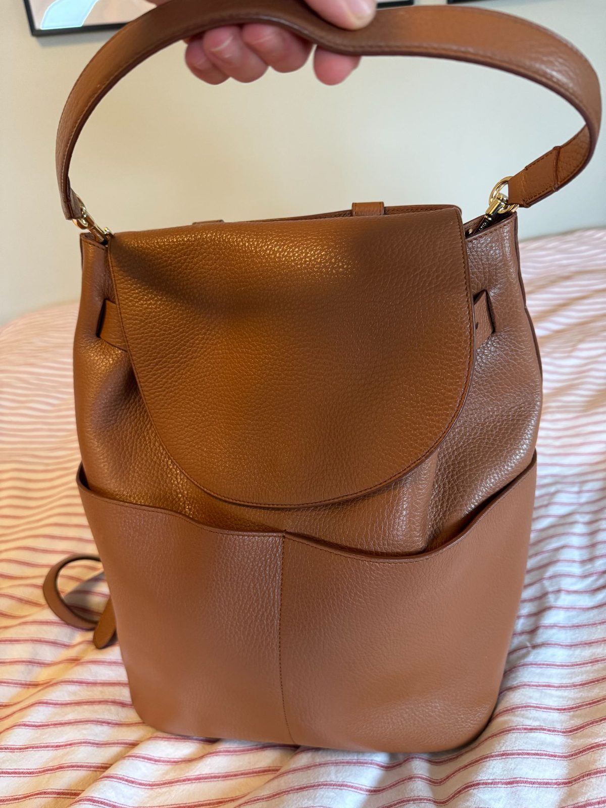 Cuyana 13 Leather Backpack Used Secondhand Noihsaf Bazaar