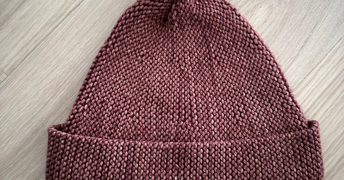misha&puff■Garter Hat■Chestnut Misha & Puff Wool Chestnut garter pom hat 12/24 flex