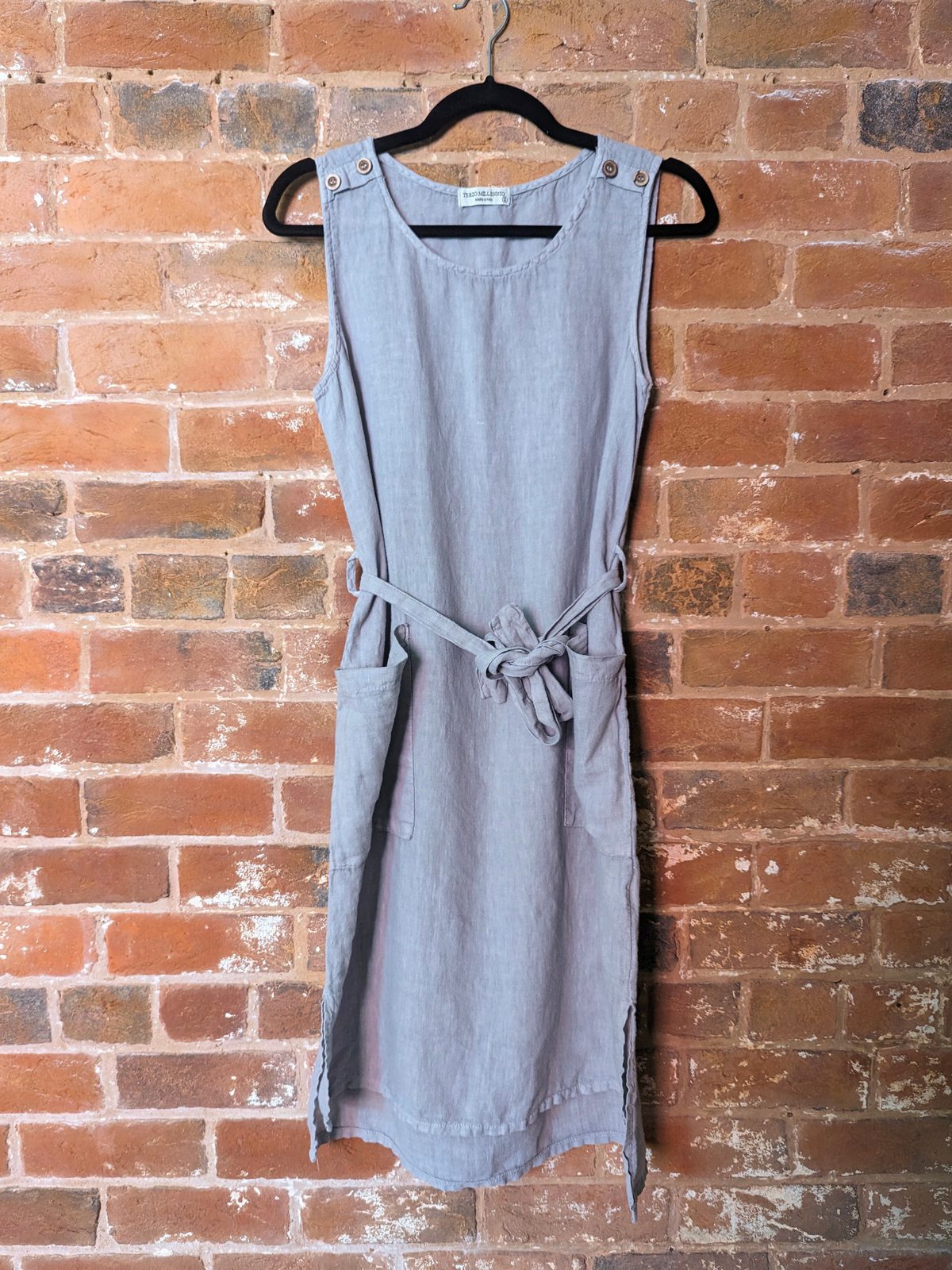 Terzo Millennio Italian Linen Dress With Pockets (S) | Used, Secondhand, Resell Terzo Millennio Italian Linen Dress With Pockets (S) | Used, Secondhand, Resell