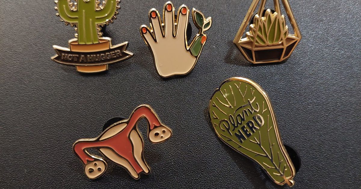 Wit and Whistle Plant-themed Enamel Pins | Used,… | Noihsaf Bazaar