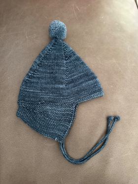 帽子 Misha & Puff pointy peekhat bark 2-4 Misha & Puff Blue Smoke Wool Pointy Peak 2/4 (4