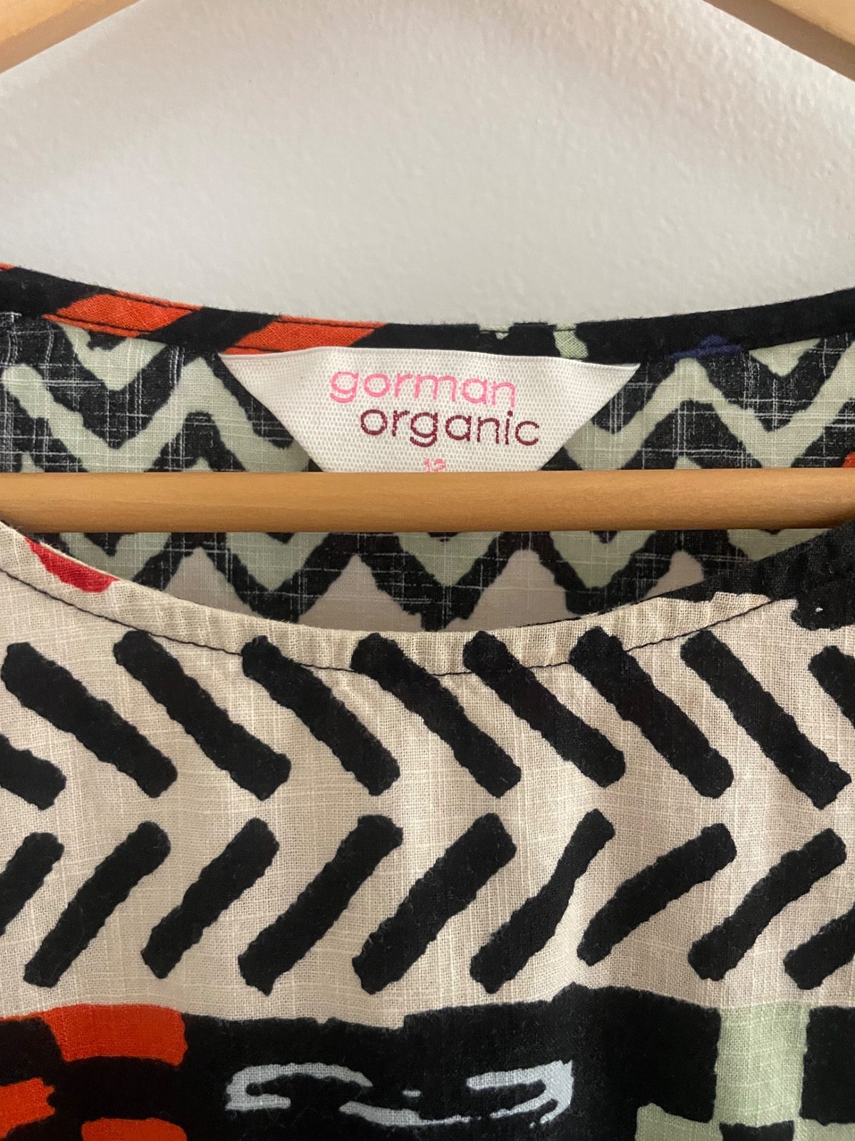 Madagascan print dress 12 Used Secondhand Noihsaf Bazaar