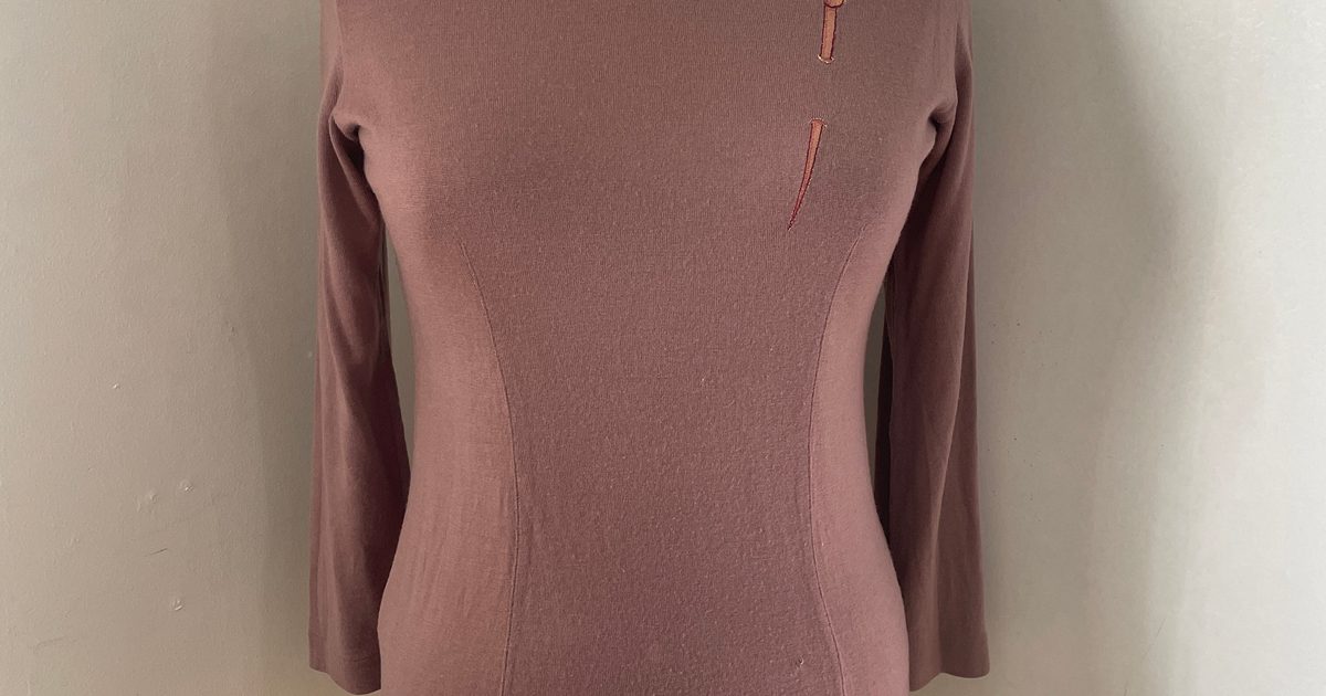 Random Vintage 1940s high neck seamstress puce… | Noihsaf Bazaar