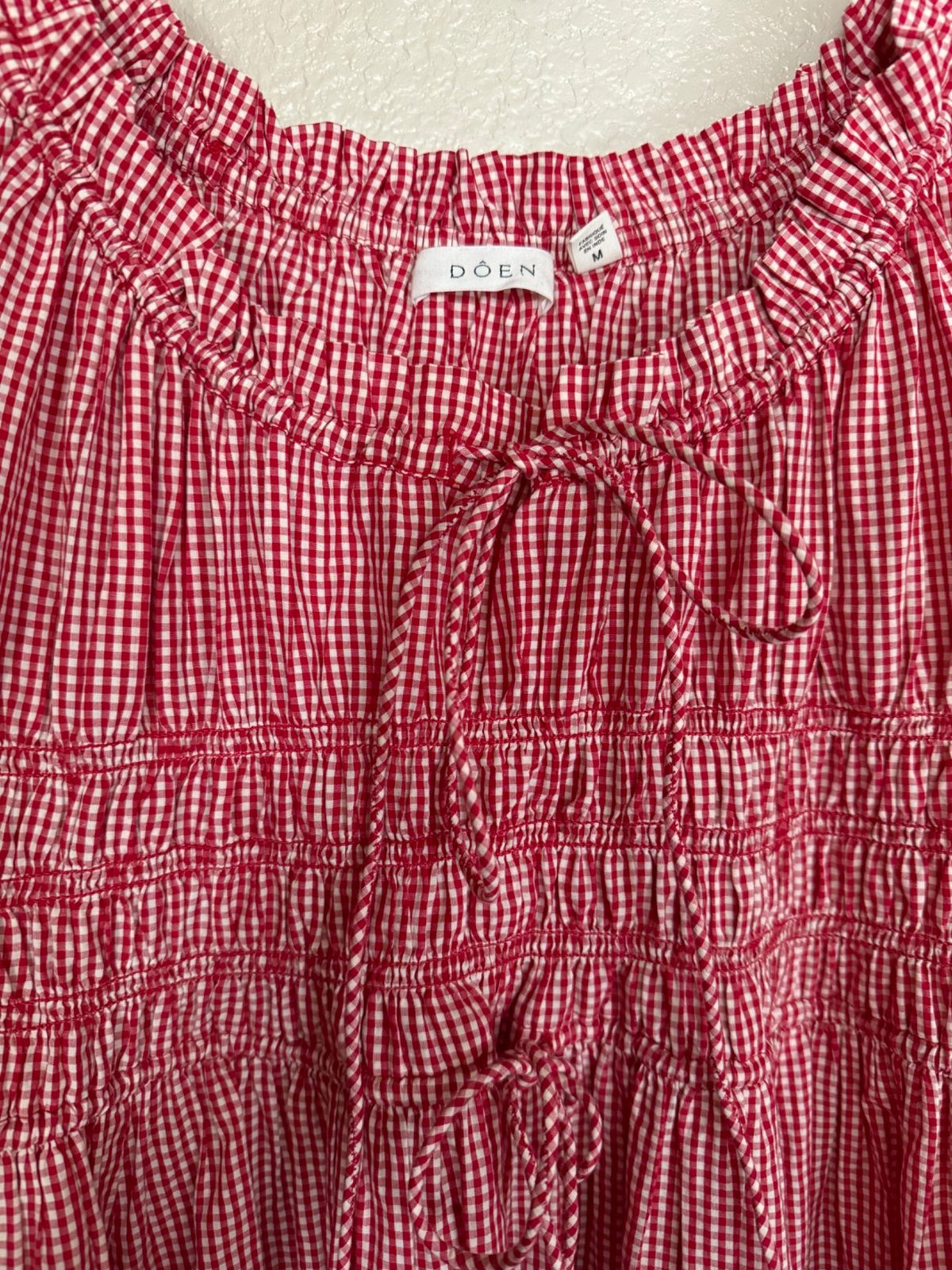 DEN Emmaretta dress in red gingham (M) | Used, | Noihsaf Bazaar DEN Emmaretta dress in red gingham (M) | Used, | Noihsaf Bazaar